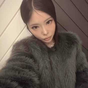 Silver fox fur jacket