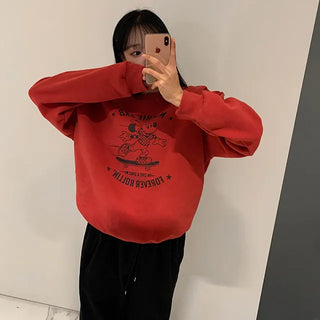 Pippi Mickey double-brushed sweatshirt