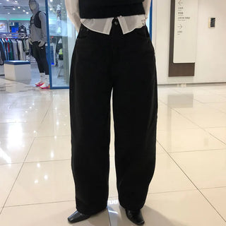 Boat Women's Back Button Balloon Curved Cotton Pants