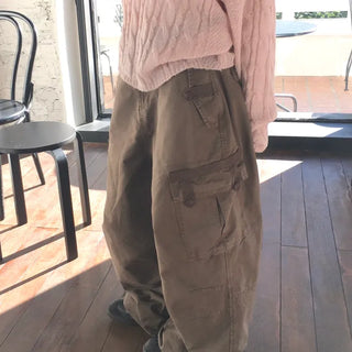 Pretzel Dyed Tape Cargo Wide Pants