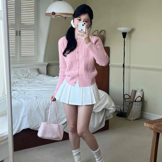 Soft Pleated Mini Skirt