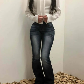 Cozy Brushed Slim Long Sleeve T-shirt with Ribbon Detail