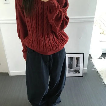 *Domestic/Pokdak* Cable Knit