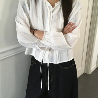 *Highly Recommended* Ruffle Pintuck Blouse