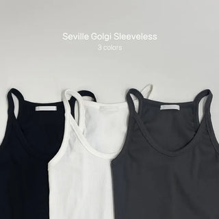 Seville Halterneck Ribbed Layered Sleeveless Strappy Top