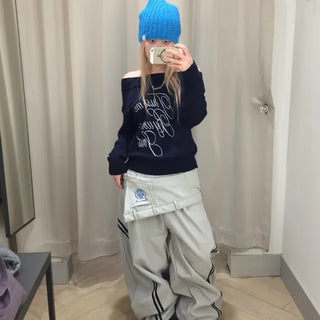 lettering off-knit