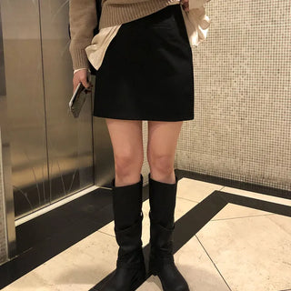 Border Women's A-Line Spring Loose Fit Mini Skirt