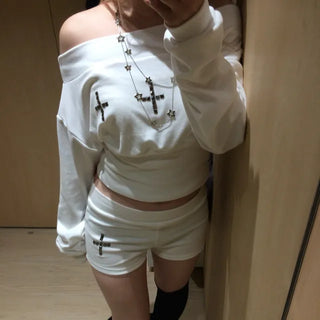 Cross off shoulder setup