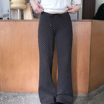 Kitter Dot Low Bootcut Pants