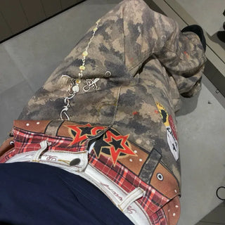 Kitch print camouflage pants