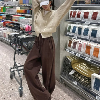 Rain Cut-out Wide Pants