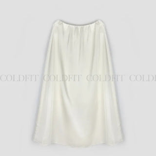 satin flare skirt
