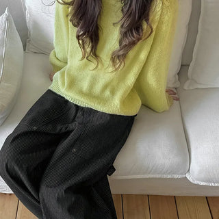 Yuk Striped Wide Pants