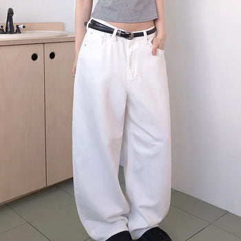 Hibo Basic Wide Cotton Pants