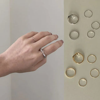 Tefni Layered 5-Set Rings
