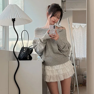 Coopis Off-shoulder Knit [30% Wool]