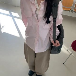 Raw Double Pocket Oversized Bio Shirt