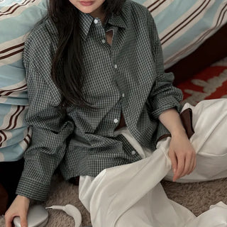 Cush Mini Check Oversized Shirt