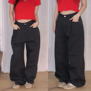 Flori Pintuck Cotton Wide Pants
