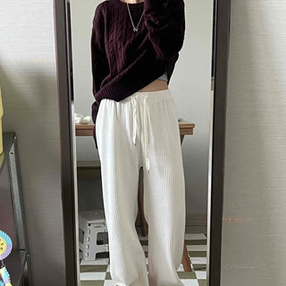 Pleated Balloon Fit Loose Long Pants