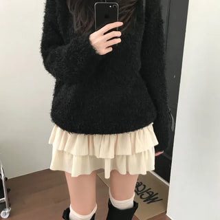 Lure Tiered Mini Skirt (one color)