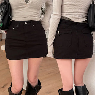 Deris herringbone miniskirt