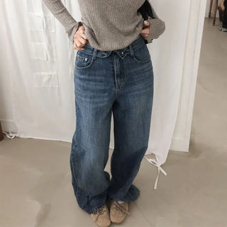 Rave Folding Denim Wide Pants