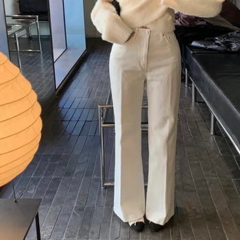 Poet Leggings Semi-Wide Long Bootcut Cotton Pants