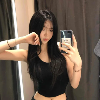 Basic Halter Neck Slim Fit Crop Sleeveless