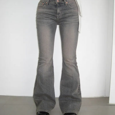 *MD Highly Recommended Item, -3kg Fit* Pocket Button Washed Bootcut Denim Pants