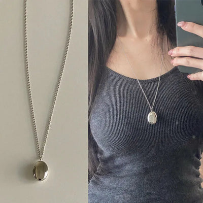 Heypie Silver Pendant Long Necklace
