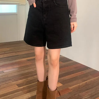 QC Soft Black Half Pants Shorts