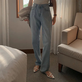 Celt light blue straight denim pants
