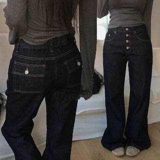 Reriv non-fade denim bootcut pants