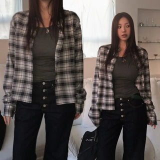 Romance check shirt
