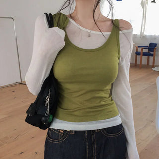 Belfision Shoulder String Sleeveless [Tencel 70%, Wool 30%]