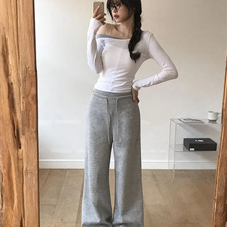 Kari High-Waisted Slim Bootcut Pants