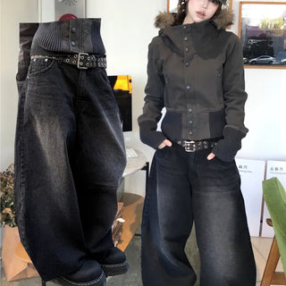 Nicole Daily Hip Washed Balloon Wide Pants (2 colors)