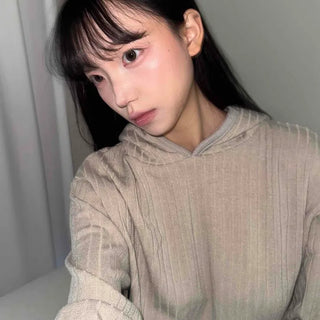 Cozy Semi-Crop Wide Ribbed Hoodie