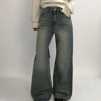 MD Pick✨ Capo Vintage Washed Semi-bootcut Denim Pants