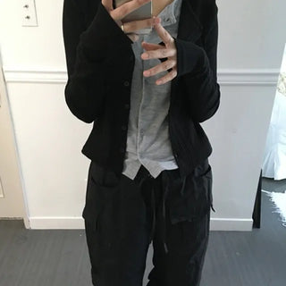 *Domestic/High Quality* Flare Double Cardigan