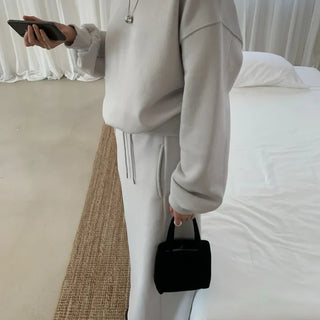 Mute Set Sweatshirt and Long Skirt Set