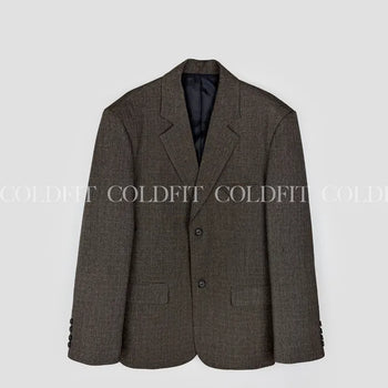 Glen check setup blazer