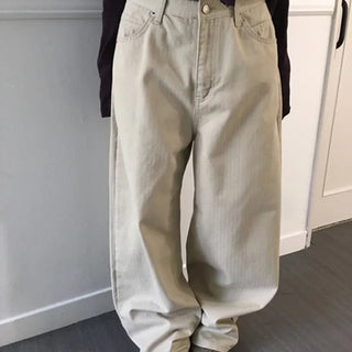Herringbone Stripe Wide Pants