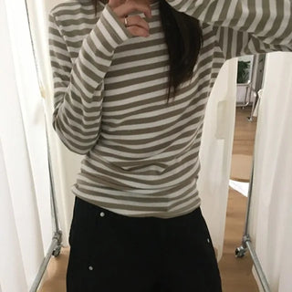 *Layered* High Striped Loose Tee