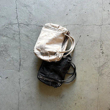 METALLIC VINTAGE TOTE BAG (2 COLOR)