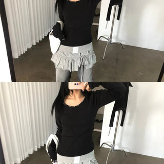Studded Long Sleeve T-shirt