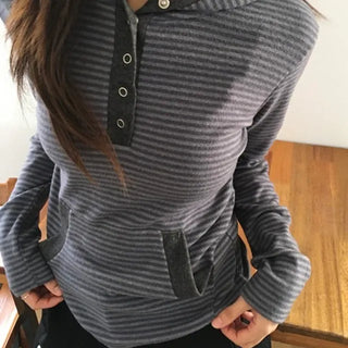 Sand Striped Hoodie