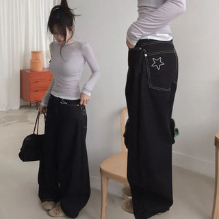 Pickley raw denim wide pants