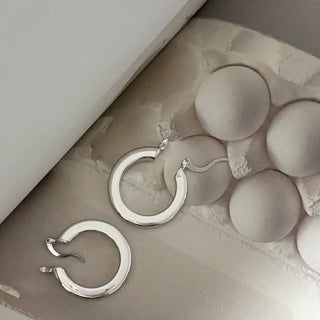 chunky hoop earrings bold hoop earrings